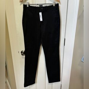 NWT J Crew stretch chino pant Mens Size 28 x 32 Black